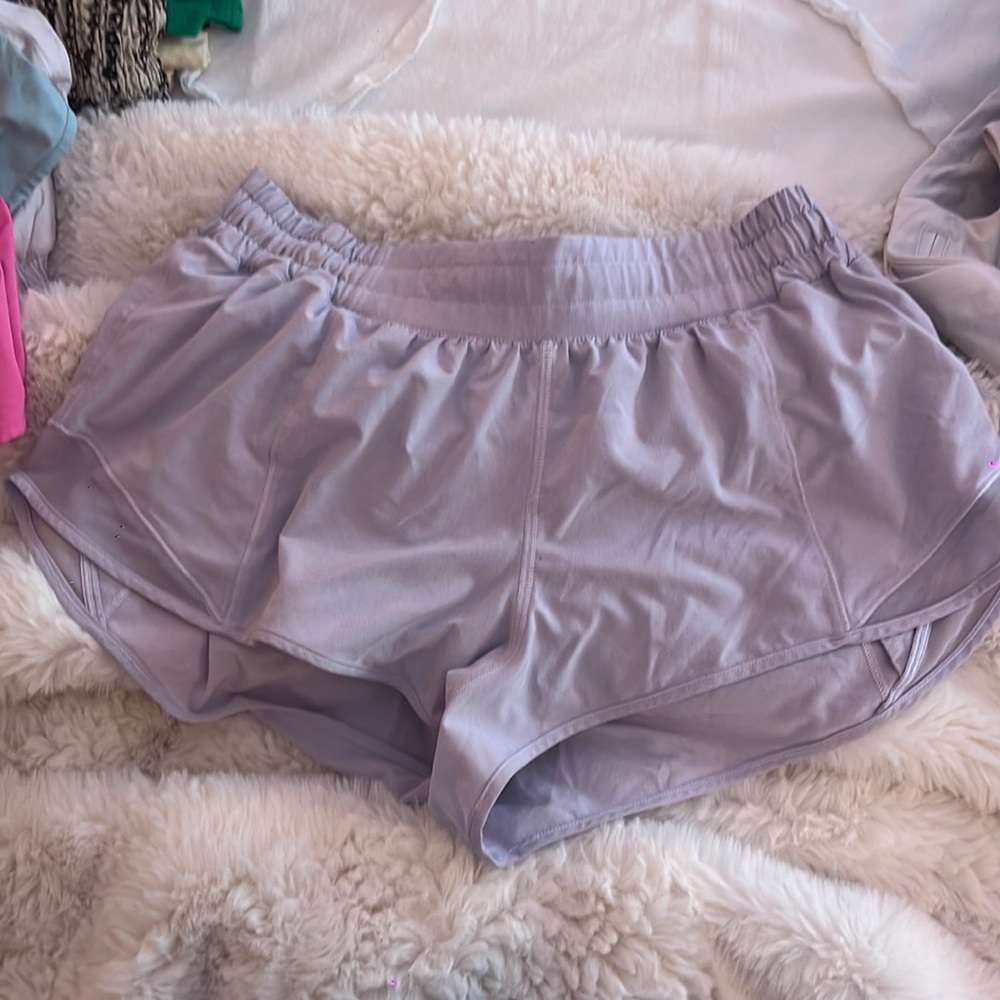 Size 10 lavender hotty hot shorts from lululemon